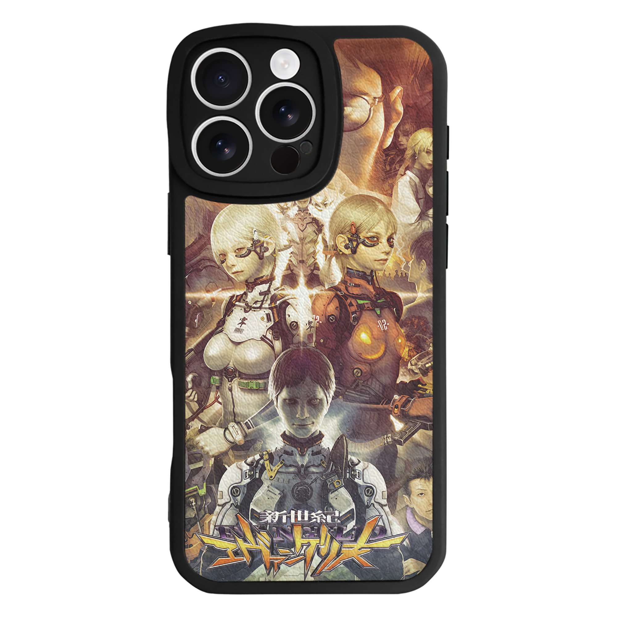 （画像用） EVA 新世紀エヴァンゲリオン 【iPhone 16シリーズ対応】シリコンスマホケース（レザー調） 材質：シリコン